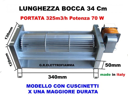 Ventola tangenziale per stufe - tangenziale,