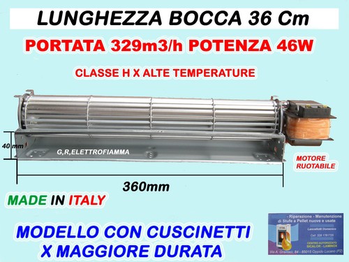 Ventola tangenziale per stufe - tangenziale,